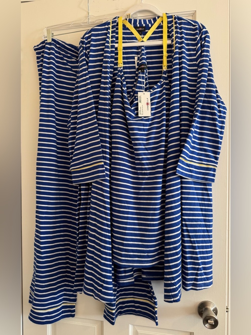 Cosabella Bella Maternity Nursing 3-Piece Set Pajama Loungewear Cotton Modal